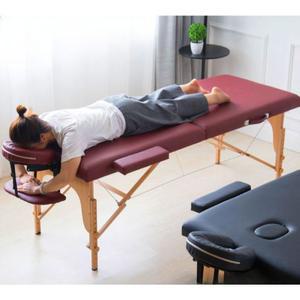 마사지 침대 접이식 작업대 브라운60와이드 안마베드 배드 다리 휴대용 화이트