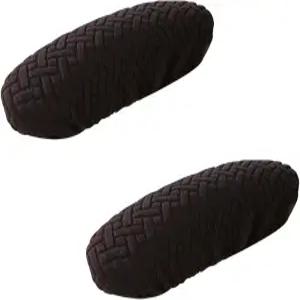 부에나니르 1쌍 사무용 의자 팔걸이 커버 스트레치 자카드 컴퓨터 팔 패드 탈착식 슬립커버 보호대 책상