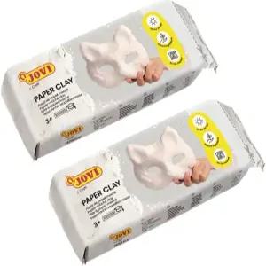 조비 페이퍼 마체 바로 사용 팻마체 공기 점토 두 쉽고 가능한 종이 총 막대에 개의 경화 3파운드 흰색