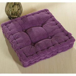 체즈맥스 바닥 베개 & 쿠션, 대형 명상 의자 두꺼운 사각 시트 패드, 실내/외 요가 벤치 흔들의자 룸 타타미 소파, 보라색 20인치 x 20인치