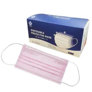 3중필터 일회용 덴탈마스크 실속형 핑크 50매