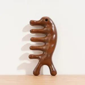 원목 두피 괄사 마사지기 승모근 지압 리프팅 홈케어 관리 도구