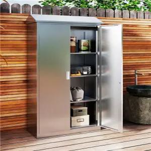 조립식창고 스틸 창고 실외 수납장 간이 농막 보관함 201 양문형 1x0.9x0.42m