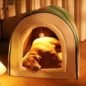 대형강아지집 대형견집 강아지집 귀여운 그린 사계절 블루 빌라 매트 쿠션 강아지큰집