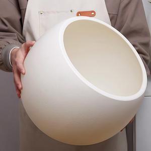 가벼운 대형 화분 원형 56 모던 시멘트 럭셔리 조경 소품 카페 베트남 1호