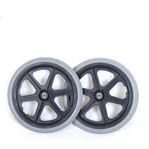 16인치 휠체어 바퀴 고무바퀴 타이어 휠체어바퀴커버 덮개 통타이어 접이식 분리형