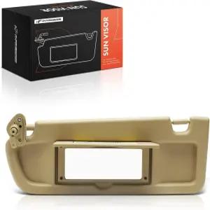 A-프리미엄 드라이버 왼쪽 사이드 선바이저 혼다 시빅 2006 2007 2008과 호환 - 베니티 미러 베이지 컬러