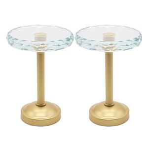 메리빌 2컷 크리스탈 윈도우 드레이퍼 메달리온 홀드백, 커튼 타이백, 월 훅, 태슬 홀더, 골드 세트