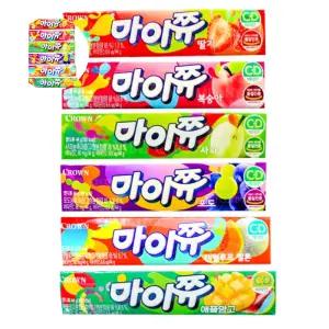 마이쮸6종 1개씩 딸기+멜론+포도+사과+피치+애플망고