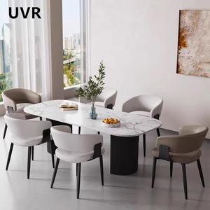 UVR 라이트 럭셔리 레스토랑 의자 홈 주방 등받이 가구 거실 호텔 다이닝 룸 카페 메이크업 스툴