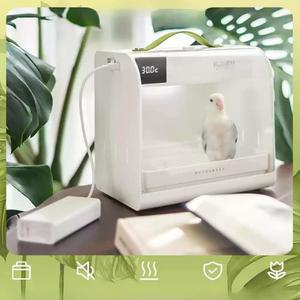 앵무새 이동장 휴대용 충전 저소음 그린 없는 보온 새장 육추기 소형 조류 레트로