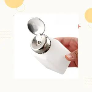 대용량 투명 리무버용기 펌핑식 액체디스펜서 화장솜보관용 정돈 200ml