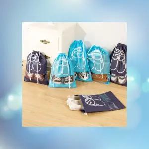 휴대용 신발주머니 여행용 실내화가방 부직포 신발파우치 다용도 가방