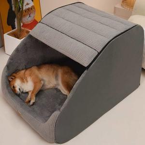 강아지 겨울 중형견 중형 오렌지 겨울집 견사 애완 S집 워셔블 대형견 비숑 이동식 L