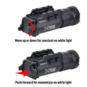 WADSN 전술 X300UH-A SF 에어소프트 스카우트 라이트 800lm 고출력 건 권총 사냥