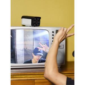 옛날 텔레비전 향수 클래식 빈티지 레트로 디자인 17인치 스튜디오 80년대 앤틱