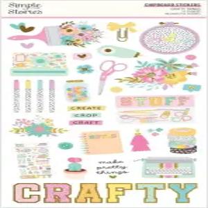 간단한 이야기 교활한 것들 칩보드 스티커-6 X12