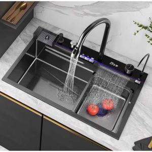 멀티싱크볼 레인 폭포 싱크대 세면대 밀크화이트68v45폭포수전세트프리도마 식기세척기 스텐