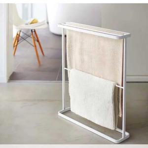 스탠드형 수건 건조대 타올 인테리어 빨래 이불걸이 하얀색 5576 행거 미용실 폭15
