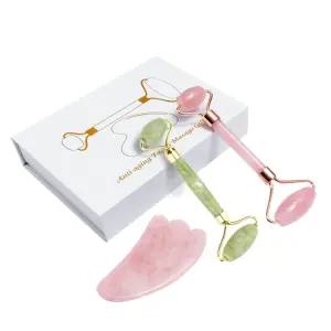 경락 얼굴 리프팅 옥 마사지기 세트 2color DD-10808 PBB7+5CmS