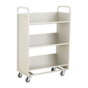 뒷바퀴 수납형 미니 학습트롤리 이동식 북카트 우드 북트레일러 책꽃이 학습 책상옆 골동품