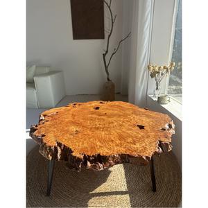 소반 다과상 원형 테이블 좌식 찻 46cm