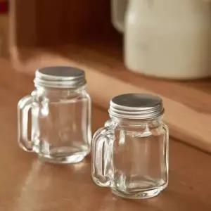 에스프레소샷잔 커피 주스 뚜껑 미니 우유 꿀 유리 휴대용 잼 항아리