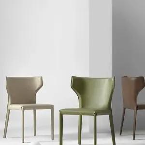 가죽 식탁의자 모던 등받이 미니멀 인테리어 식탁