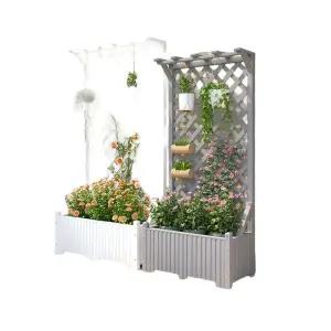 실내 원목 파티션 장식 펜스 데코 호텔 울타리 등나무