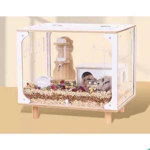 햄스터 하우스 사육장 햄스터아크릴케이지 친칠라 개구리 은신 대형햄스터집 대형