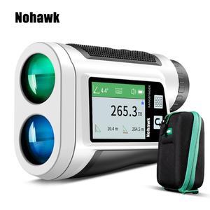 NOHAWK 다기능 골프 거리 사냥꾼을 위한 음성 골퍼 측면 측정기 플래그 및 진동 디스플레이 발표 스크린