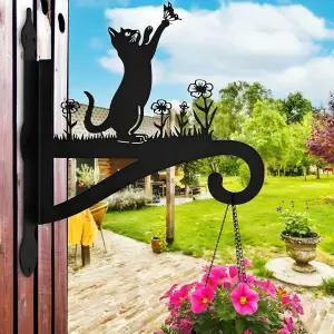 식물 걸이 야외 및 실내 바구니 걸이용 갈고리 튼튼한 벽걸이 꽃바구니용 금속 홀더 새 모이통 랜턴 바람