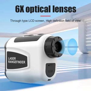 휴대용 골프 거리 측정기 사냥 디지털 1000m 800m 6x 망원경 야외 600m 다기능