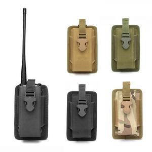 전술 워키토키 파우치  Molle 라디오 보관 케이스  거치대  야외 액세서리 가방  1000D
