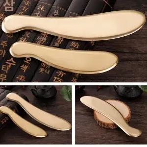 황동 괄사 마사지 전신 승모근 항목 바디 림프순환 커피 림프 숟가락 마사지기 보드 머리