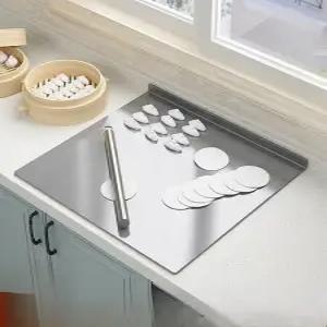 싱크대 매트 물흡수 대형 실리콘 깔판 주방 방수 도마 고온방지 60x40cm
