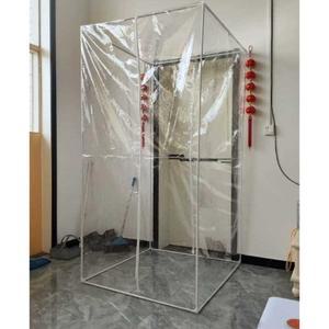 부스 조립식 텐트 비닐 농막 격리 발렛 비가림막 주차장 창고 100cm 정류장 관리실