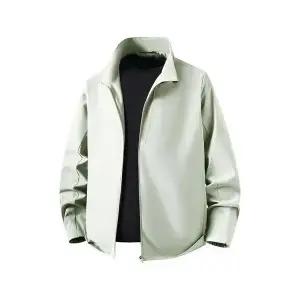 원더우면 남성 춘추 집업 긴팔 야상 점퍼 커플 솔리드 하이넥 캐주얼 트레이닝 코트 OPH3