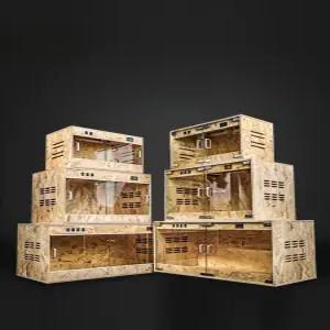 애완동물 유리 파충류 사육 탱크 양서류 거북이 게코