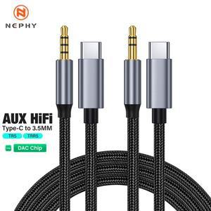 1m 2m 3m USB C - 3.5mm AUX 잭 어댑터 스피커 및 헤드폰 오디오 분배기 3 5 케이블 (아이폰호환  화웨이호