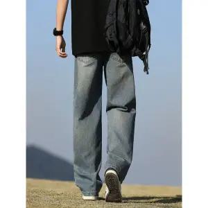 록쉬블몰 남성 배기핏 바지 끈달기 청 학생 가을 HO3