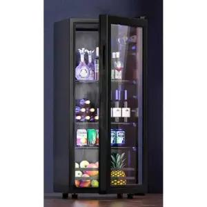 술장고 음료수 와인 주류 블랙 원룸 미니 소형 냉장고 122L 블루레이