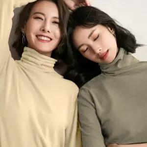 바른 무지 베이직 티셔츠 터틀넥 레이어드 니트 목폴라 편한 봄 가을 겨울 목티