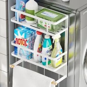 대 정리 자석 선반 걸이 키친타올 철제 부착 주방 주방수납 싱크대 다용도