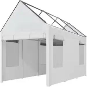 포알레벤 카포트 교체용 사이드월 방수포 상단(10 x 20 프레임 커버(화이트 탑 커버 및 미포함)