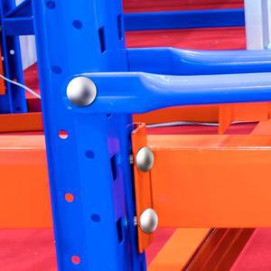 100개 중량형 팔레트 랙 드롭 핀 아연 도금 스틸제 라운드 헤드 맥세이프 볼트 창고 가정 차고 선반용