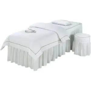 베드 커버 세트 코튼 침구 침대 스프레드 깔끔한 신혼