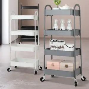 로크 4단 철제트롤리 이동식카트 업소용주방 미용무빙 jUn3+3Ckr