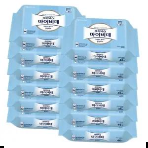 20대여성 크리넥스 마이비데 물티슈 리필 46매x12팩/클린게어