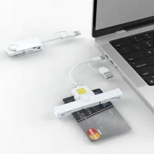 CAC 리더 군용 USB 카드 DOD 공통 액세스 폴드 스마트 2인치 1인치 USB/타입 C 스위치 커넥터 ID Mac OS